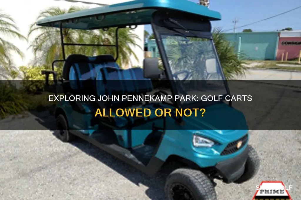 can you use golf carts at john penekamp park