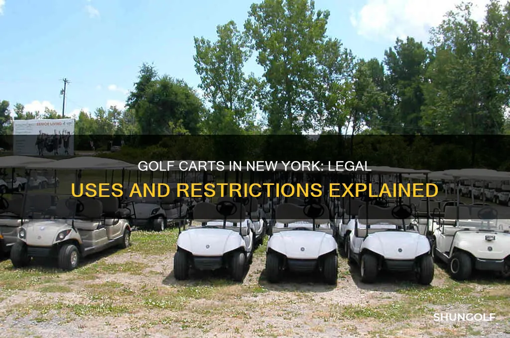 can you use golf carts in new york