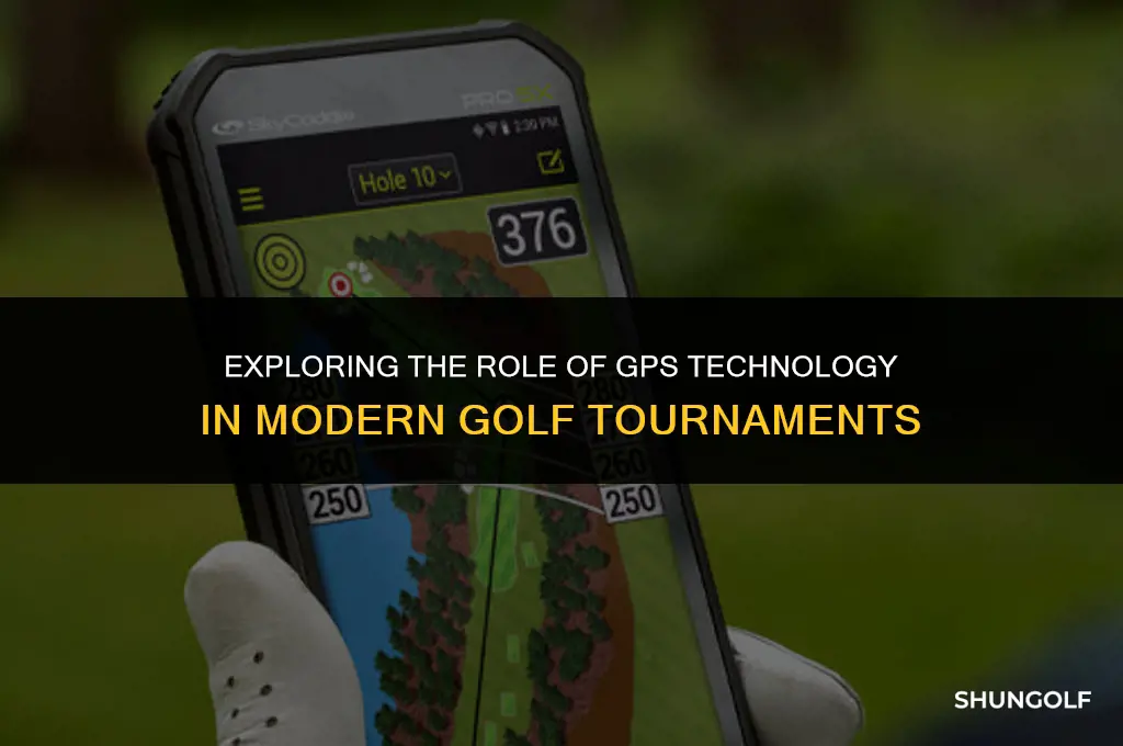 can you use gps in golf tournaments