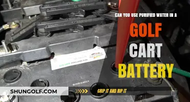 Purified Water in Golf Cart Batteries: Safe or Risky Choice?