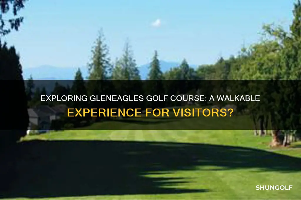 can you walk around gleneagles golf course