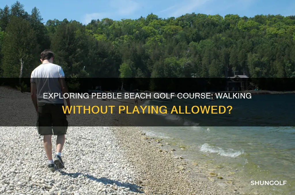 can you walk pebble beach golf course without playing