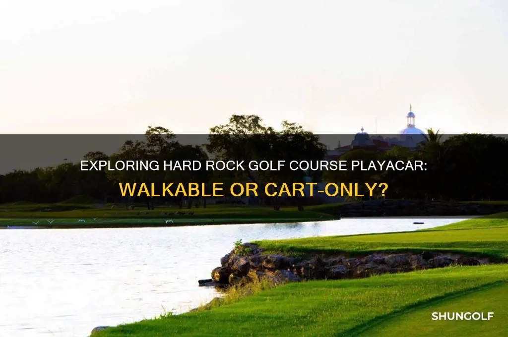 can you walk through hardrock golf course playacar