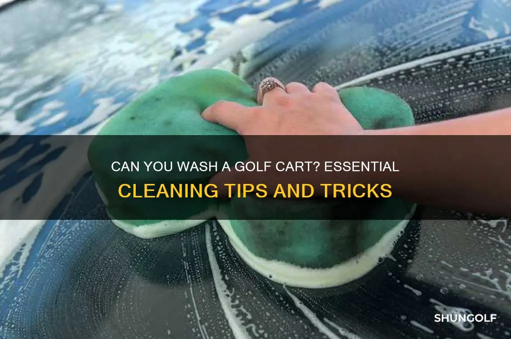 can you wash a golf cart