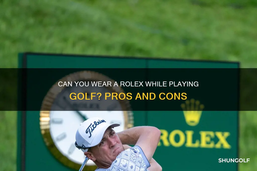 can you wear a rolex playing golf