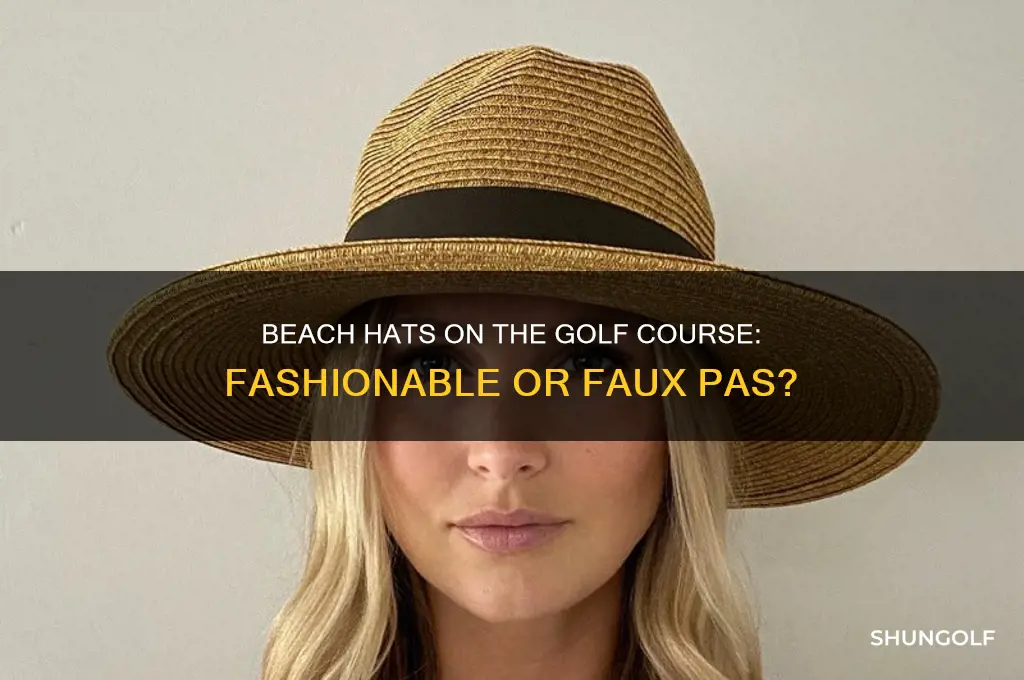can you wear beach hats on the golf course