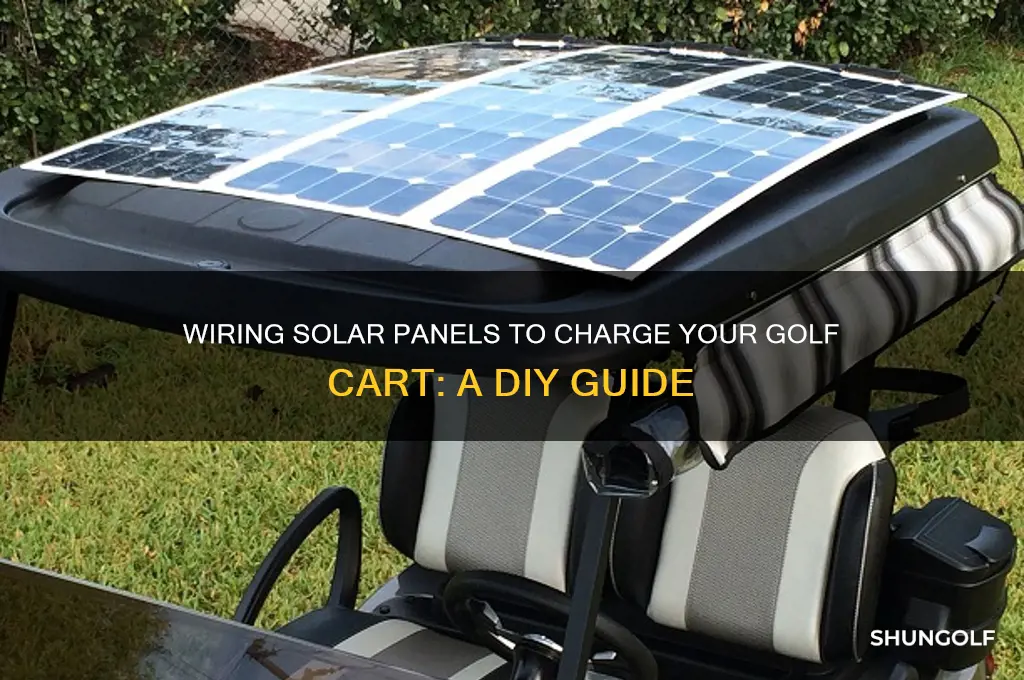 can you wire solar panels to charge golf cart