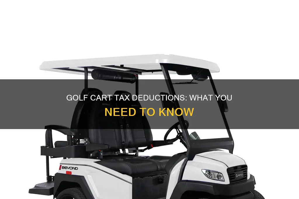 can you write off a golf cart
