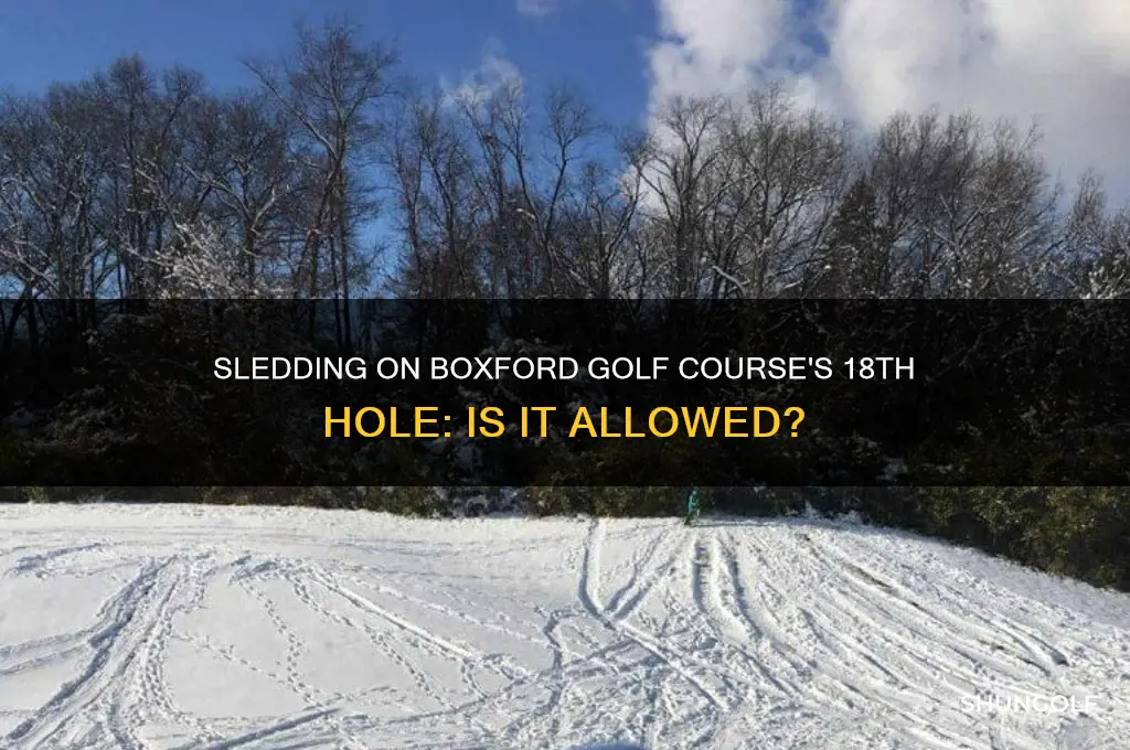 can yousled on boxford golf course 18th hole