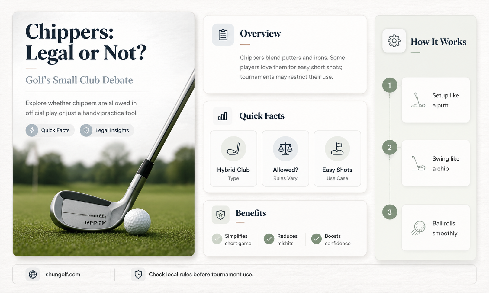 are chippers illegal in golf