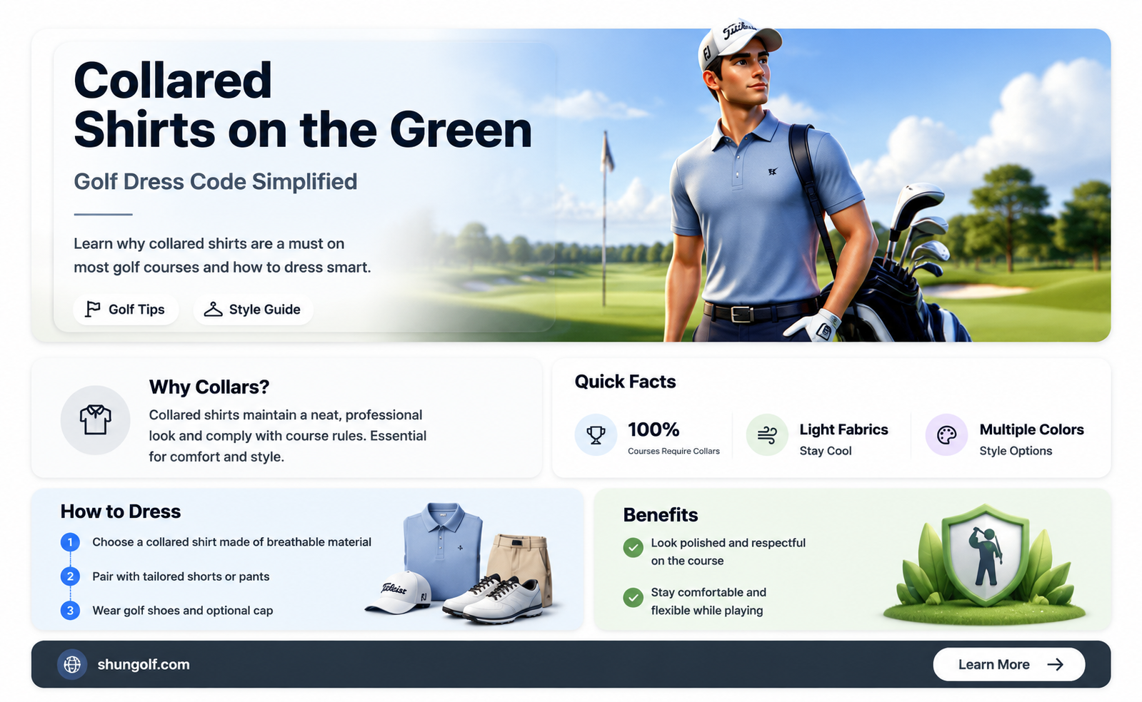 are collared shirts required at golf courses