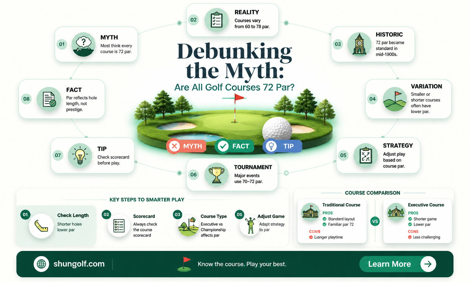 are all golf courses 72