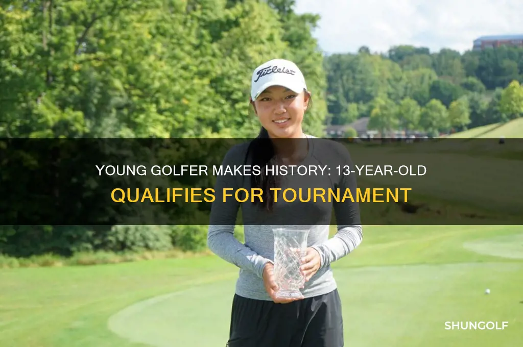 did 13 year old golfer qualify