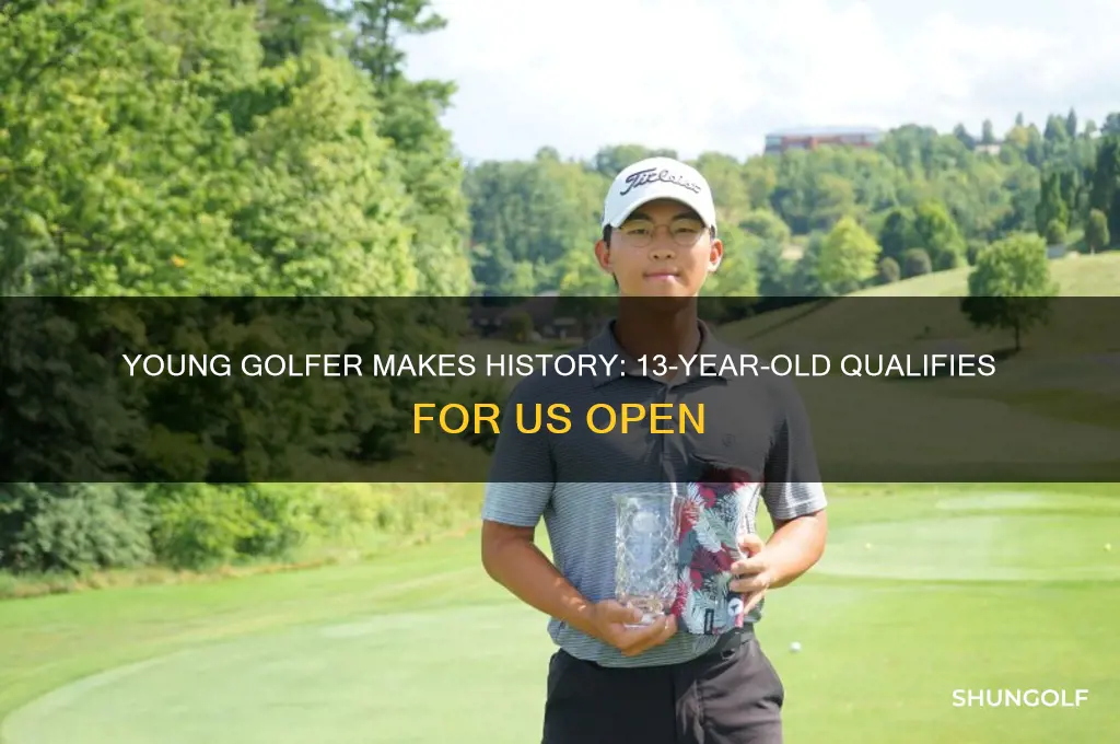 did 13 year old qualify for us open golf