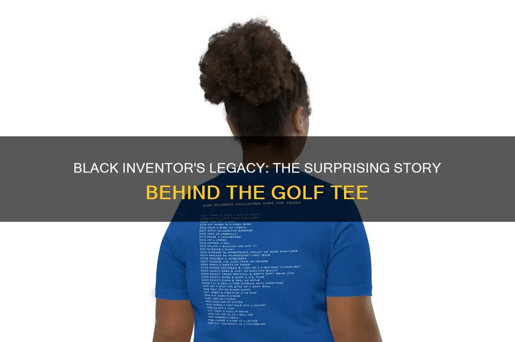 did a black man invent the golf tee
