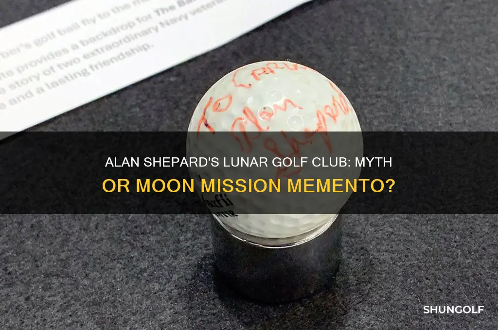 did alan shepard bring golf club back from moon