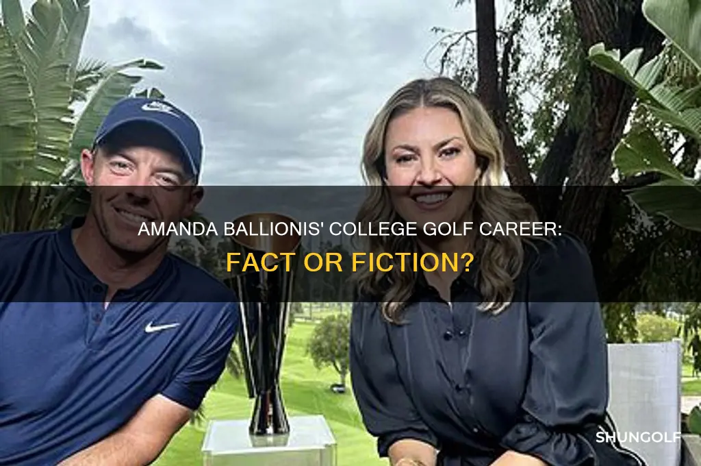 did amanda ballionis play college golf