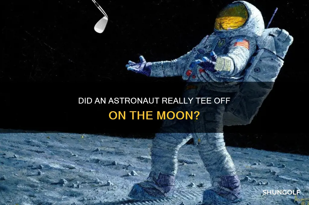 did an astronaut bring a golf to the moon