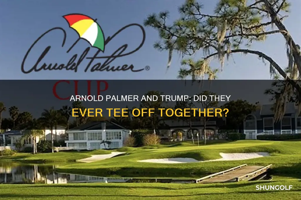 did arnold palmer play golf with trump