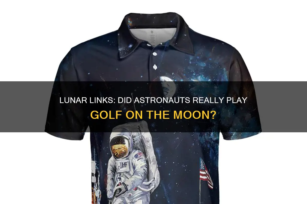 did astronauts play golf on the moon