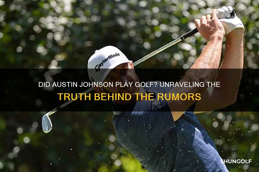 did austin johnson play golf