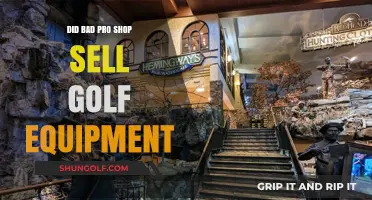 Did Bad Pro Shop Sell Golf Equipment? Uncovering the Truth