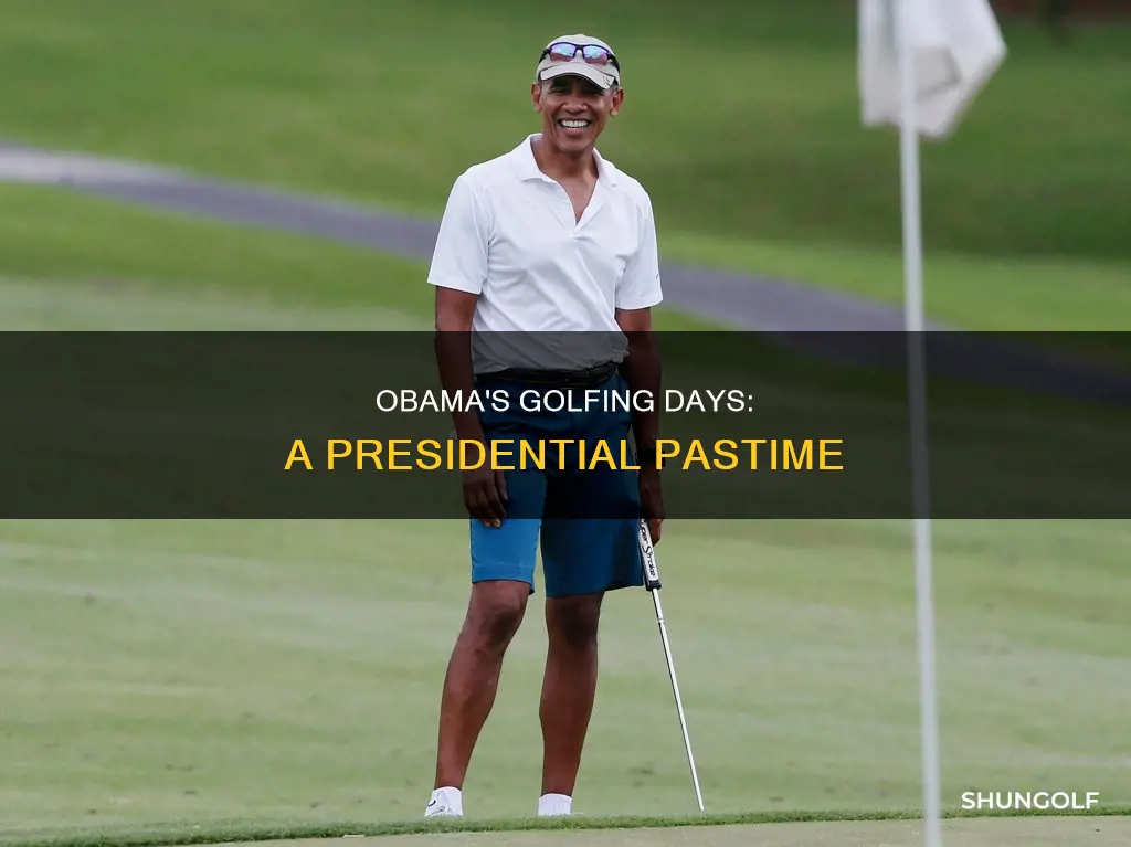 did barack obama go golfing
