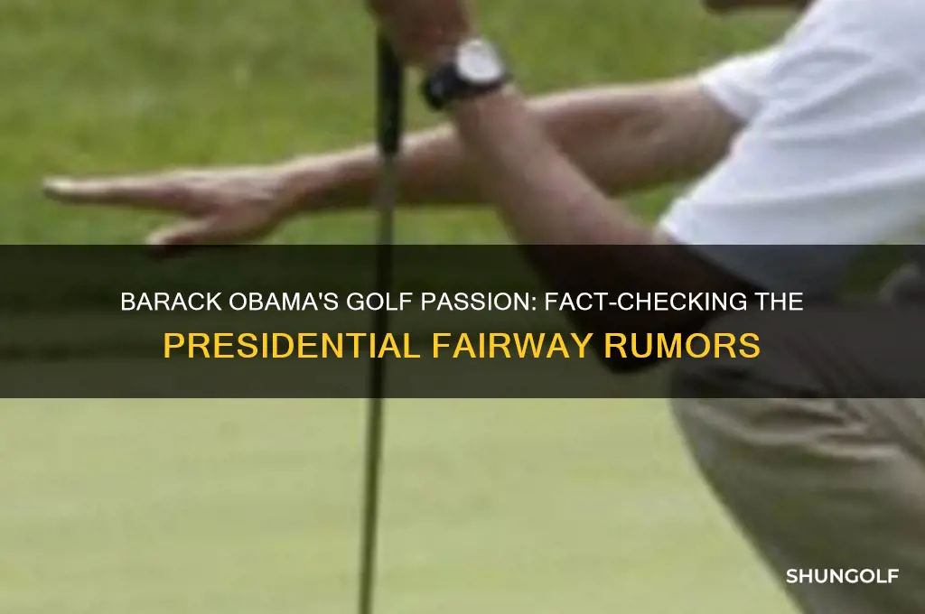 did barack obama play golf