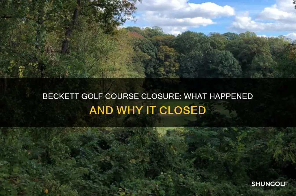 did beckett golf course close