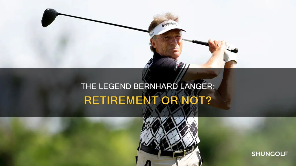 did bernhard langer retire from golf