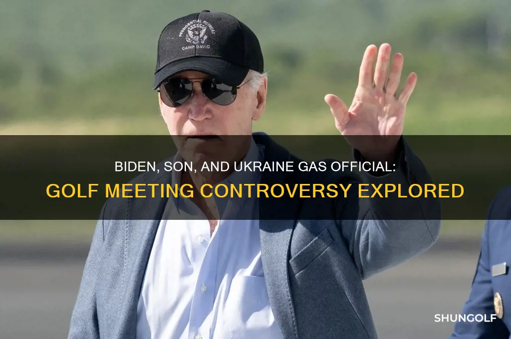 did biden and son golf with ukraine gas official