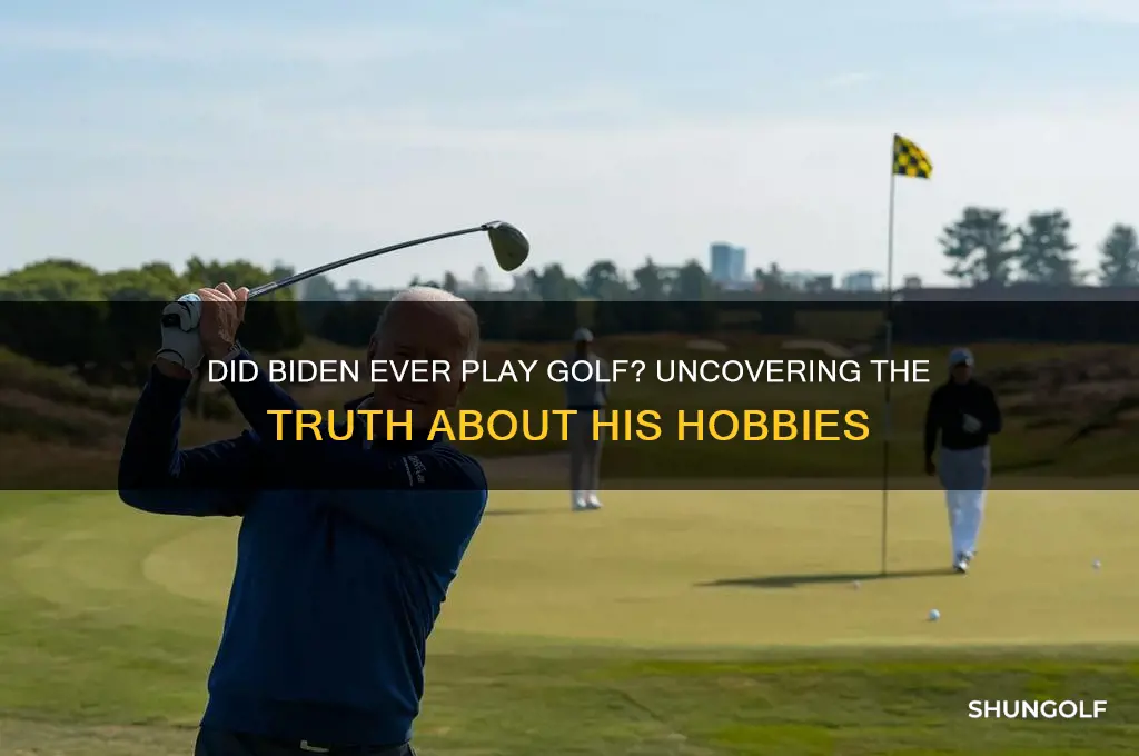 did biden ever play golf