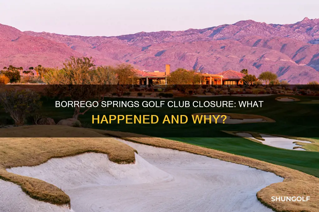 did borrego springs golf club close