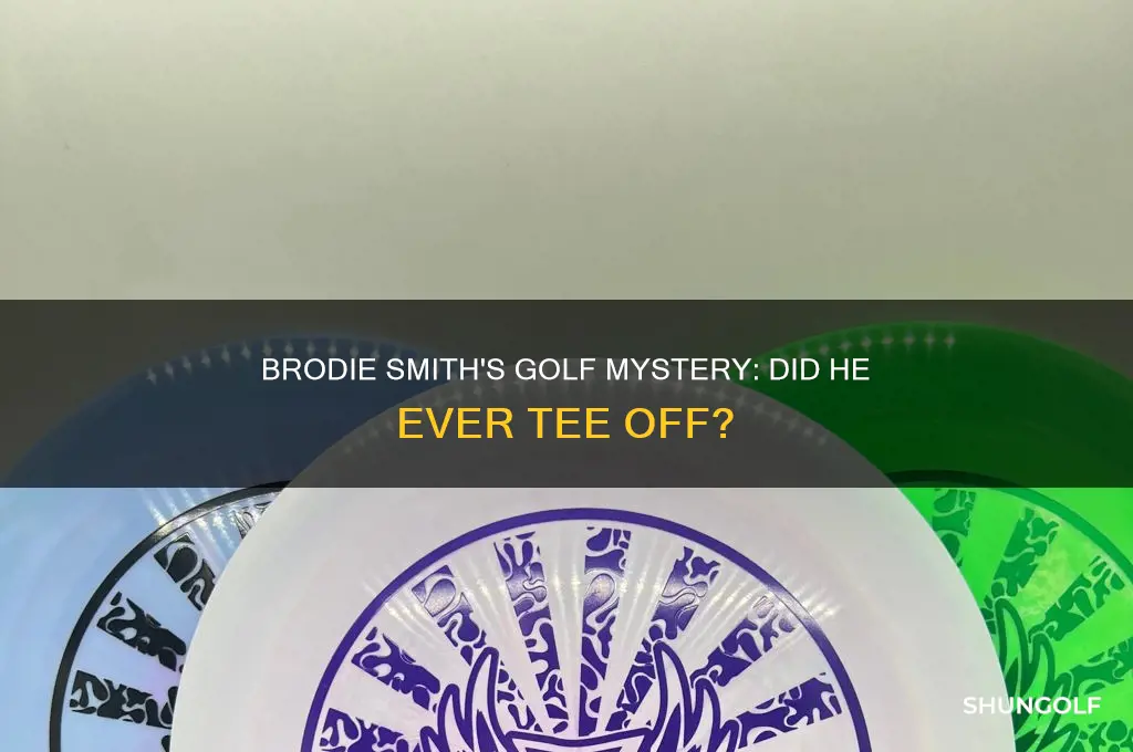 did brodie smith really never play golf