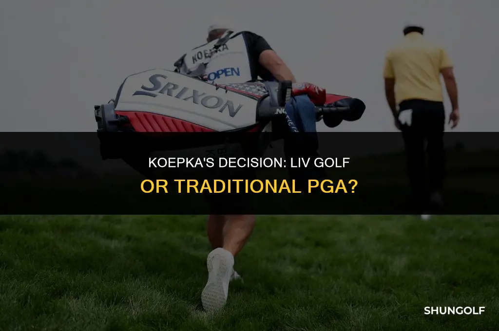 did brooks koepka go to liv golf