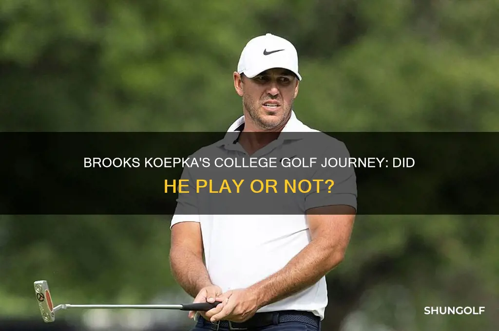 did brooks koepka play college golf