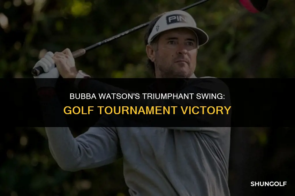 did bubba watson win the golf tournament