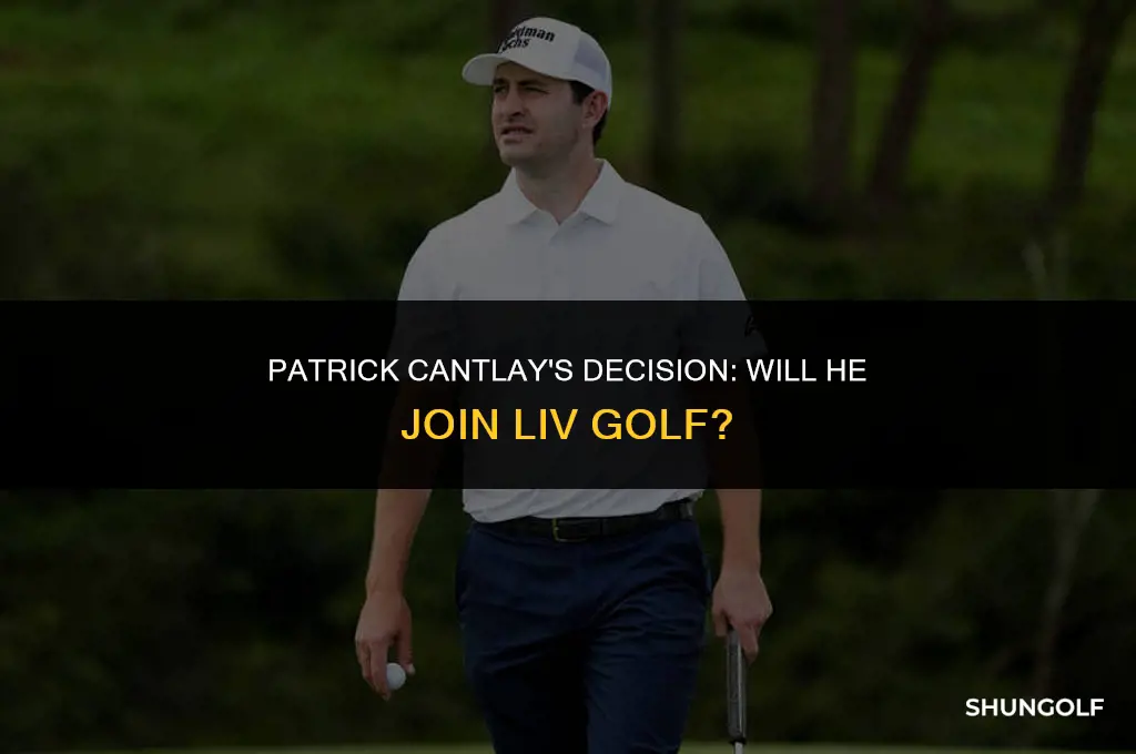 did cantlay join liv golf