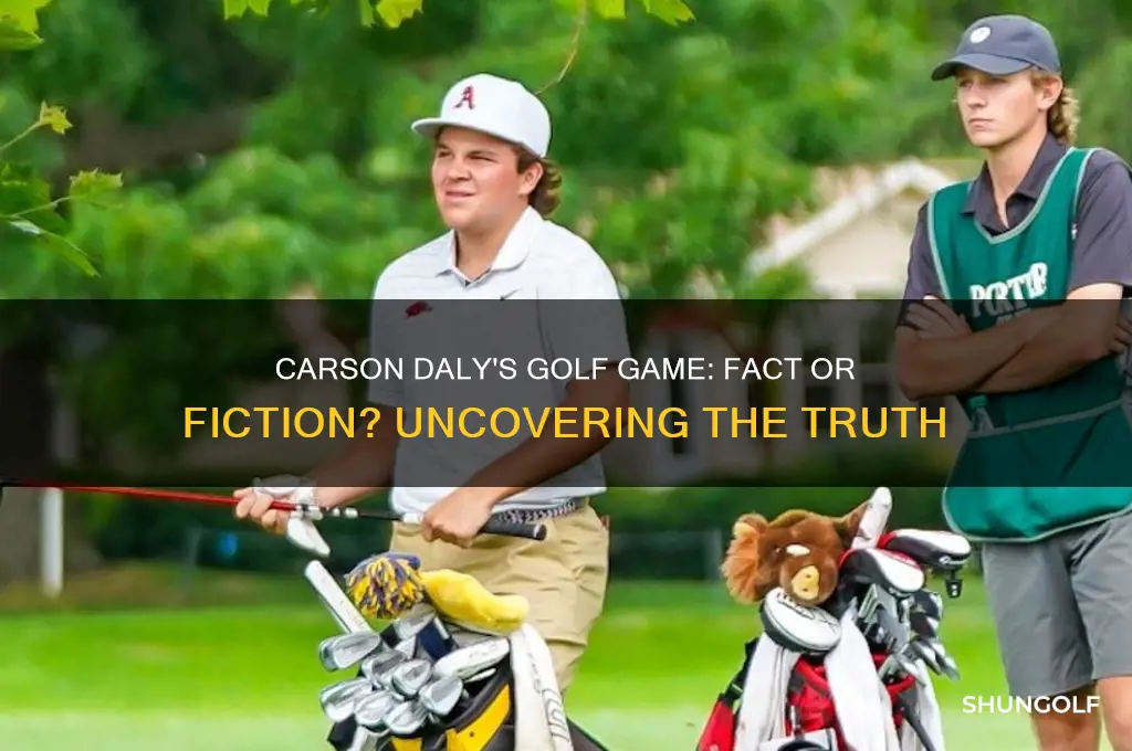 did carson daly play golf