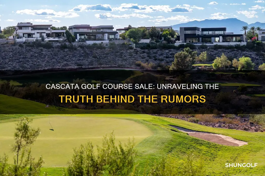 did cascata golf course get sold
