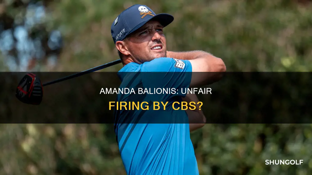 did cbs fire amanda from golf