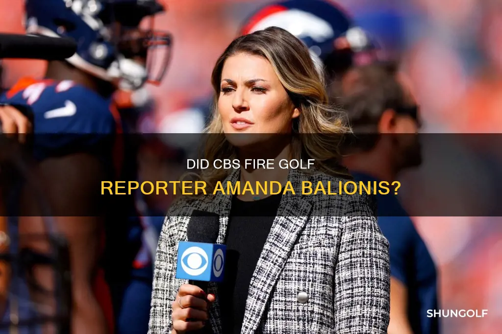 did cbs fire golf reporter amanda