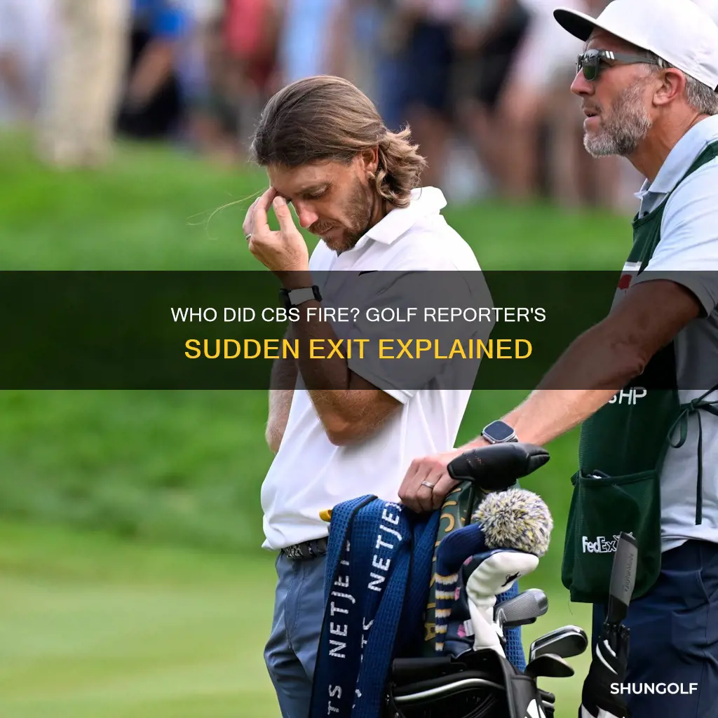 did cbs fire golf reporter