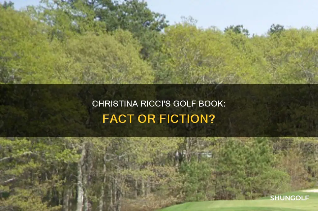 did christina ricci write a golf book
