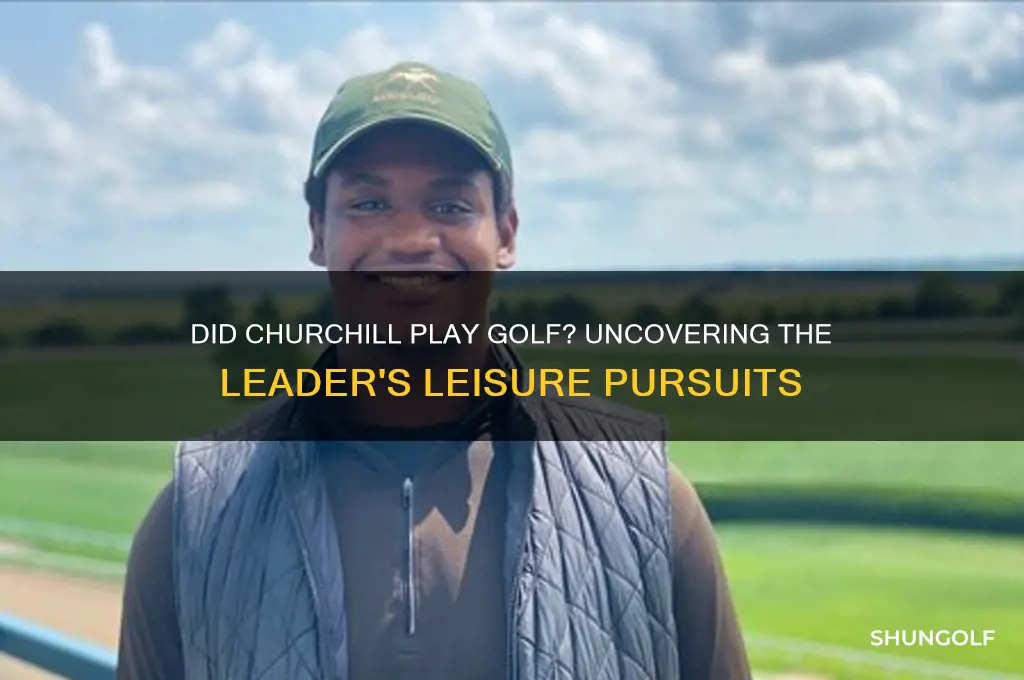 did churchill play golf