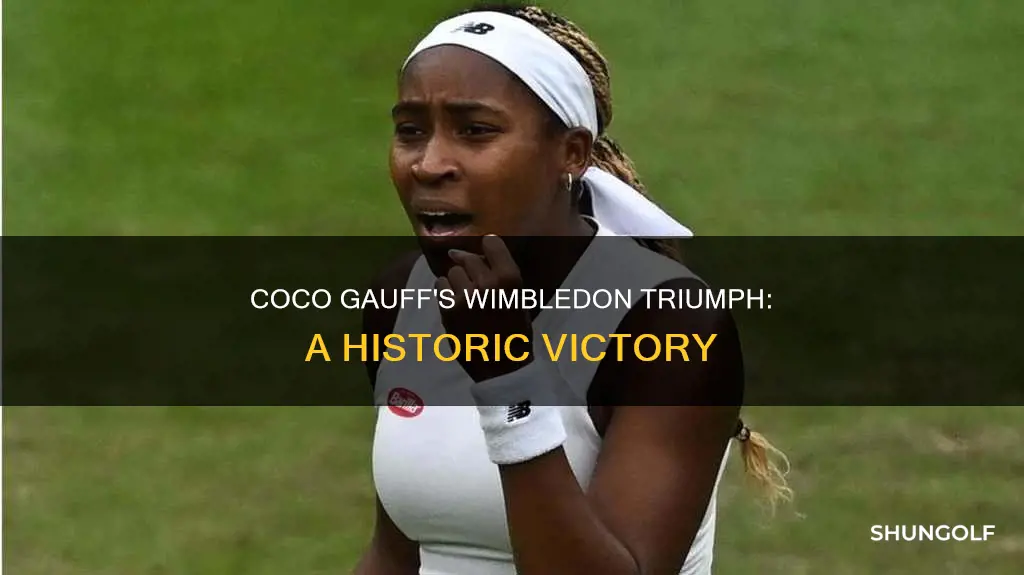 did coco golf win at wimbledon