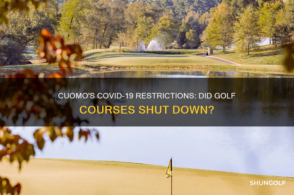 did cuomo close golf courses
