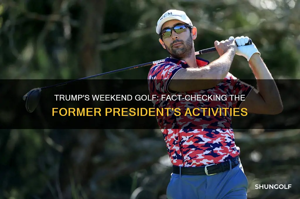 did did president trump play golf this weekend