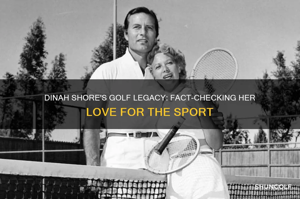 did dinah shore play golf