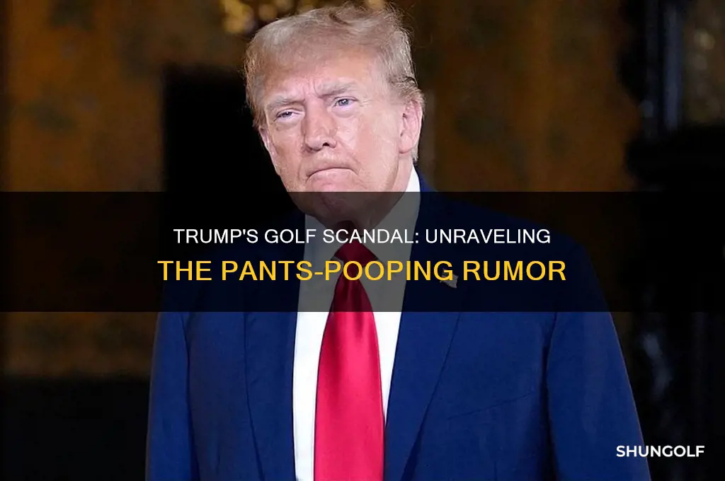 did donald trump poop his pants playing golf